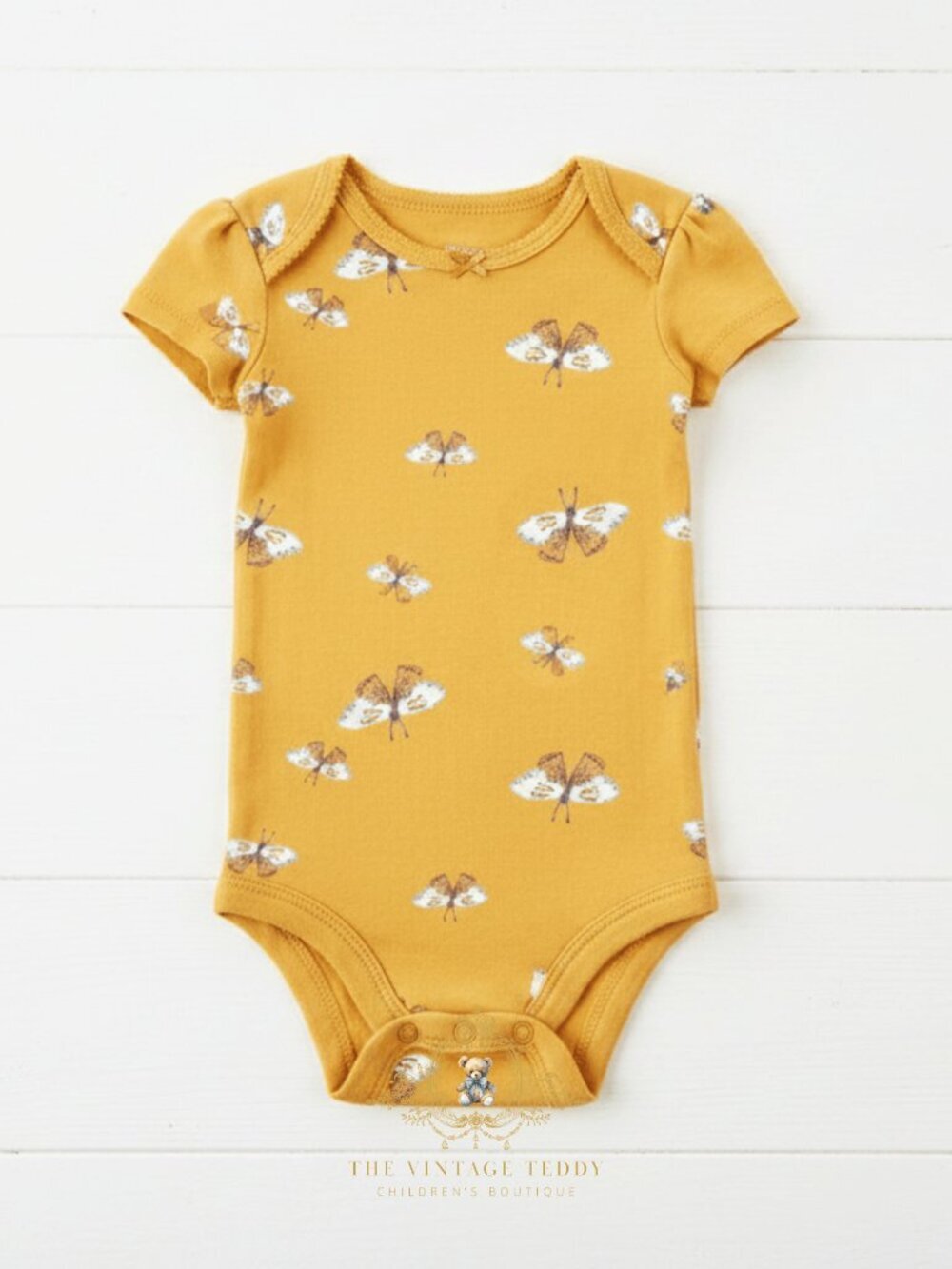 NWT Pretty Girls Baby Onesies 5-Piece Matching Set Butterflies & Flowers 6M - Picture 2 of 6